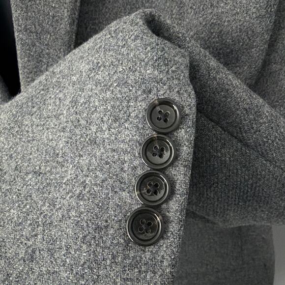 J Crew Ludlow Moon Wool Blazer Mens 42R Gray Tweed Sport Coat Preppy 2 Button - Picture 10 of 13